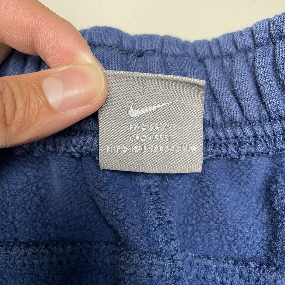 Y2K Nike Sweatpants XL (36x32) Baggy Wide Leg Faded Blue